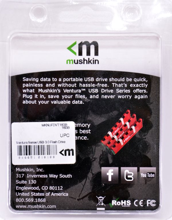 Mushkin Ventura USB 30 16GB Box Back