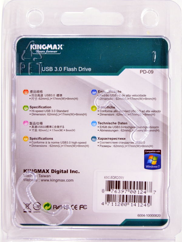 Kingmax Pop Series USB 30 16GB Box Back